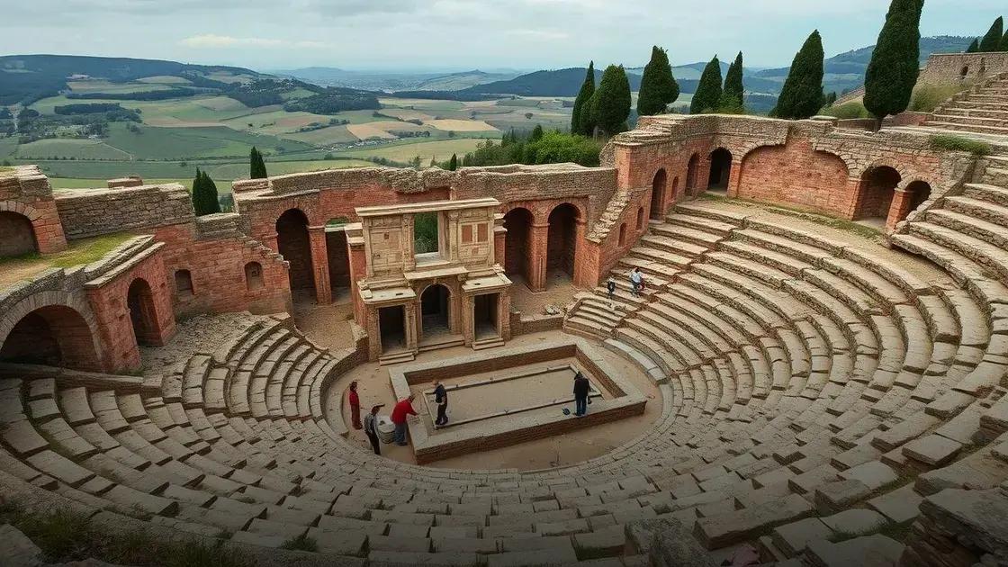 Teatro romano de 2.000 anos é descoberto no centro da Itália