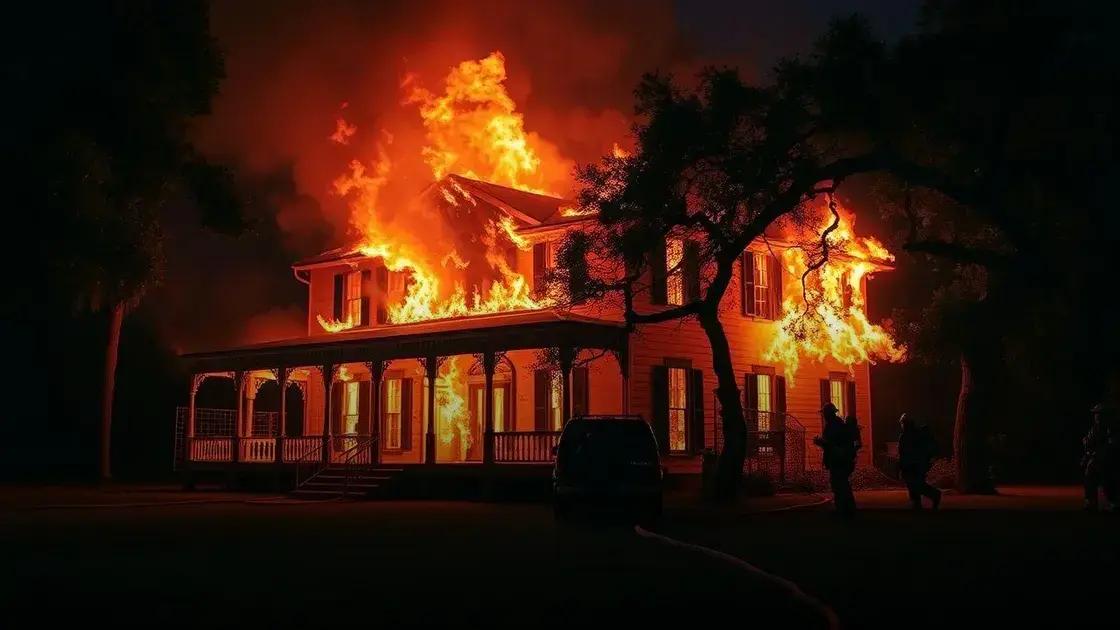 Incêndio destrói mansão histórica ligada à escravidão nos EUA