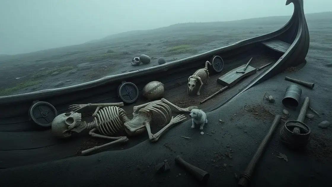 Descoberta rara: Tumba viking de 1.100 anos revela mulher e seu cão