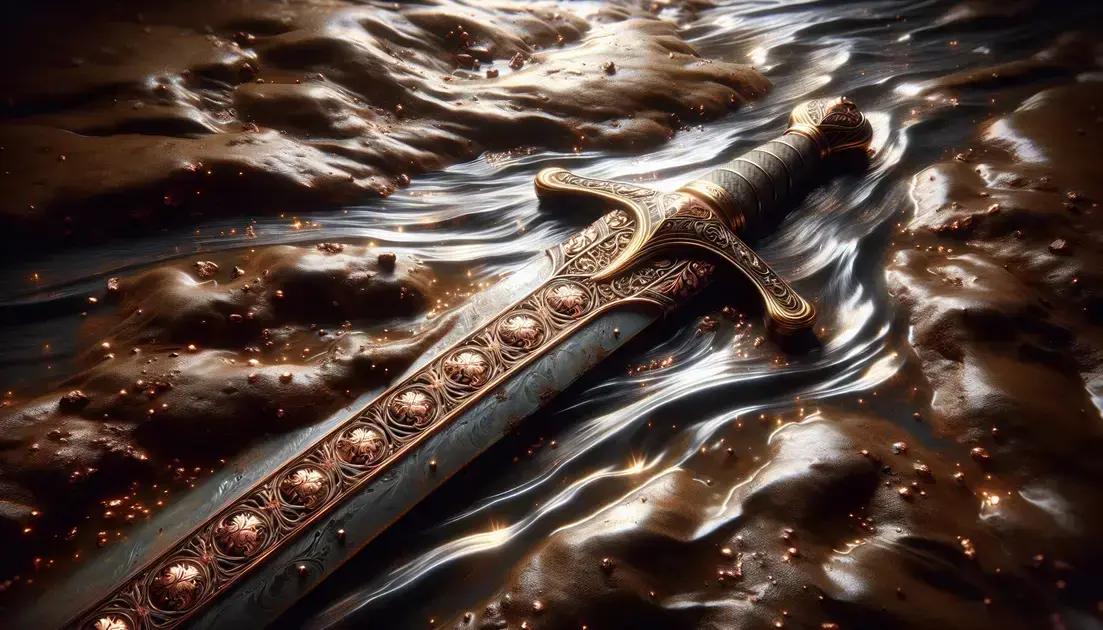 Espada medieval rara com símbolos ritualísticos é descoberta na Holanda