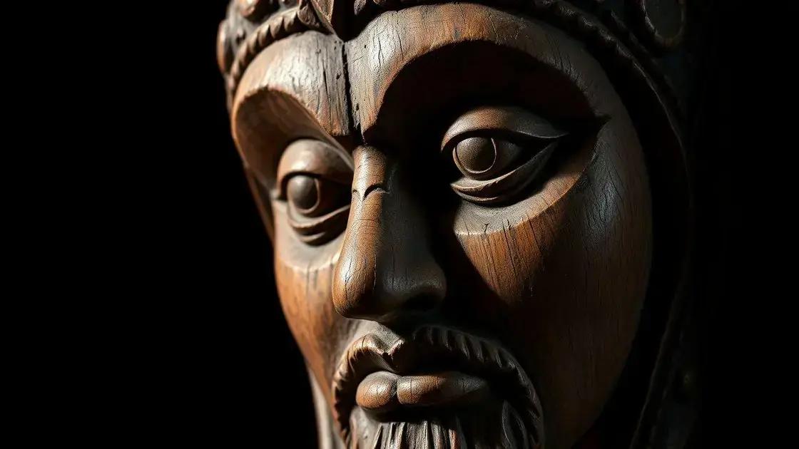 Características do artefato de madeira