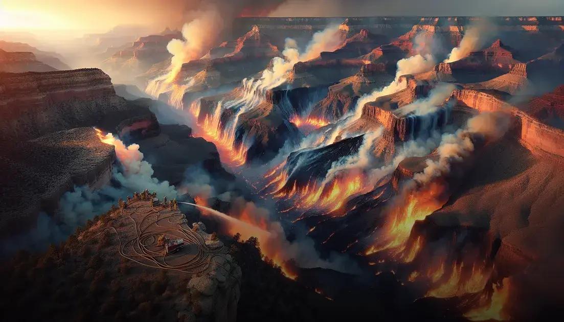 Incêndio no Grand Canyon destrói chalés históricos e fecha trilhas