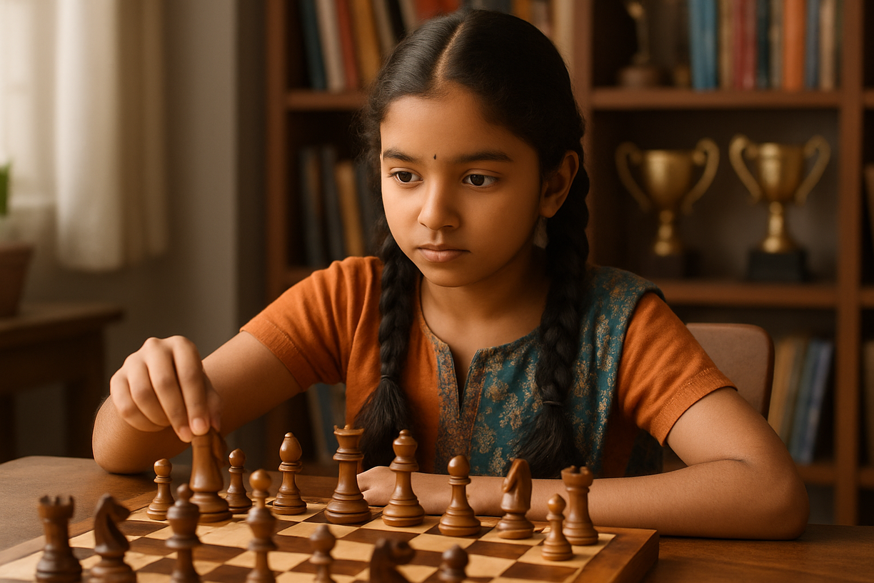 Bodhana Sivanandan: A prodígio do xadrez que conquistou o mundo aos 10 anos
