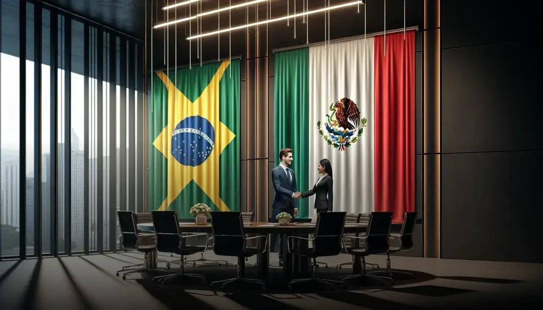 Brasil e México se unem contra tarifas de Trump e ampliam comércio bilateral