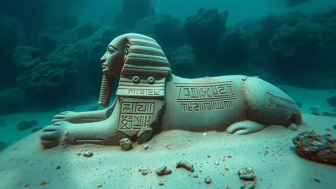Esfinge de quartzo com cartucho do faraó Ramsés II entre as descobertas