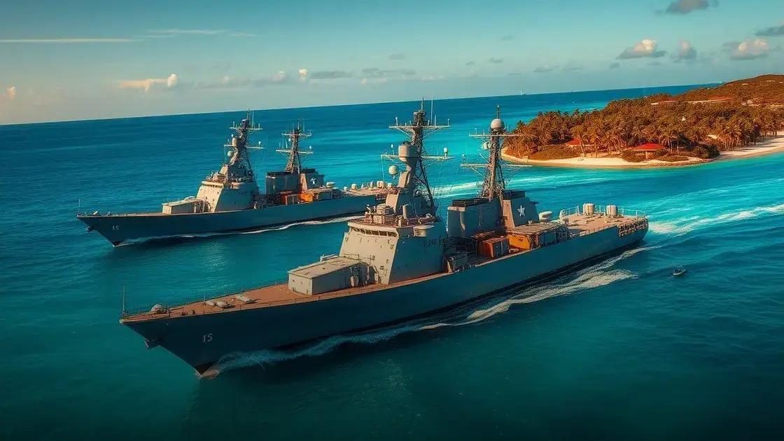 EUA enviam três destructores com mísseis ao limite do mar venezuelano