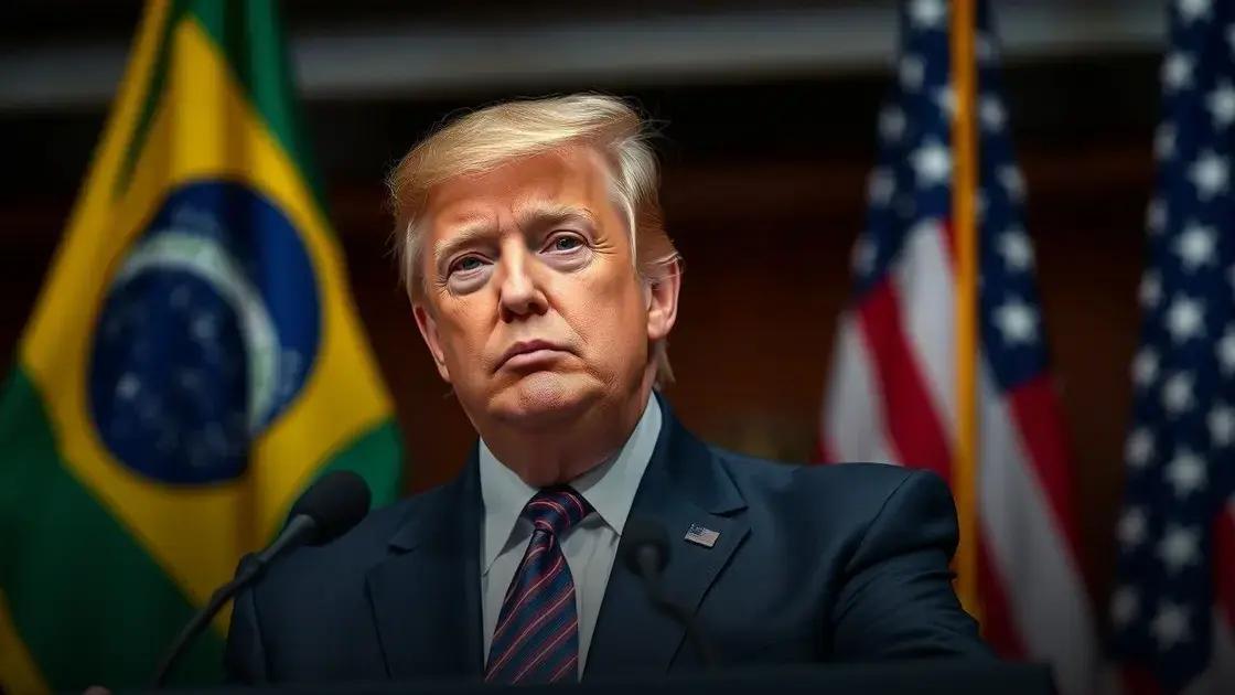 Governo vê ações de Trump como tentativa de mudança de regime no Brasil