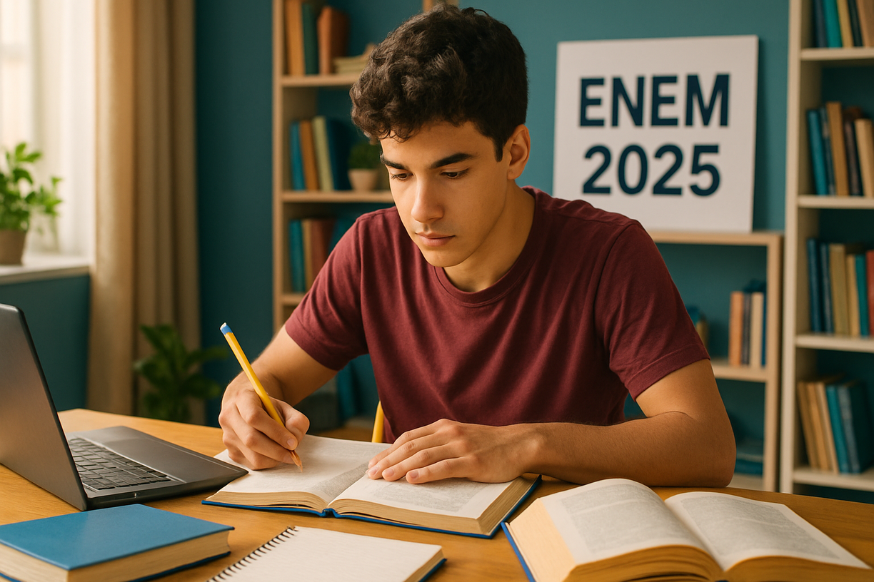 Como organizar os estudos para o Enem 2025 no segundo semestre