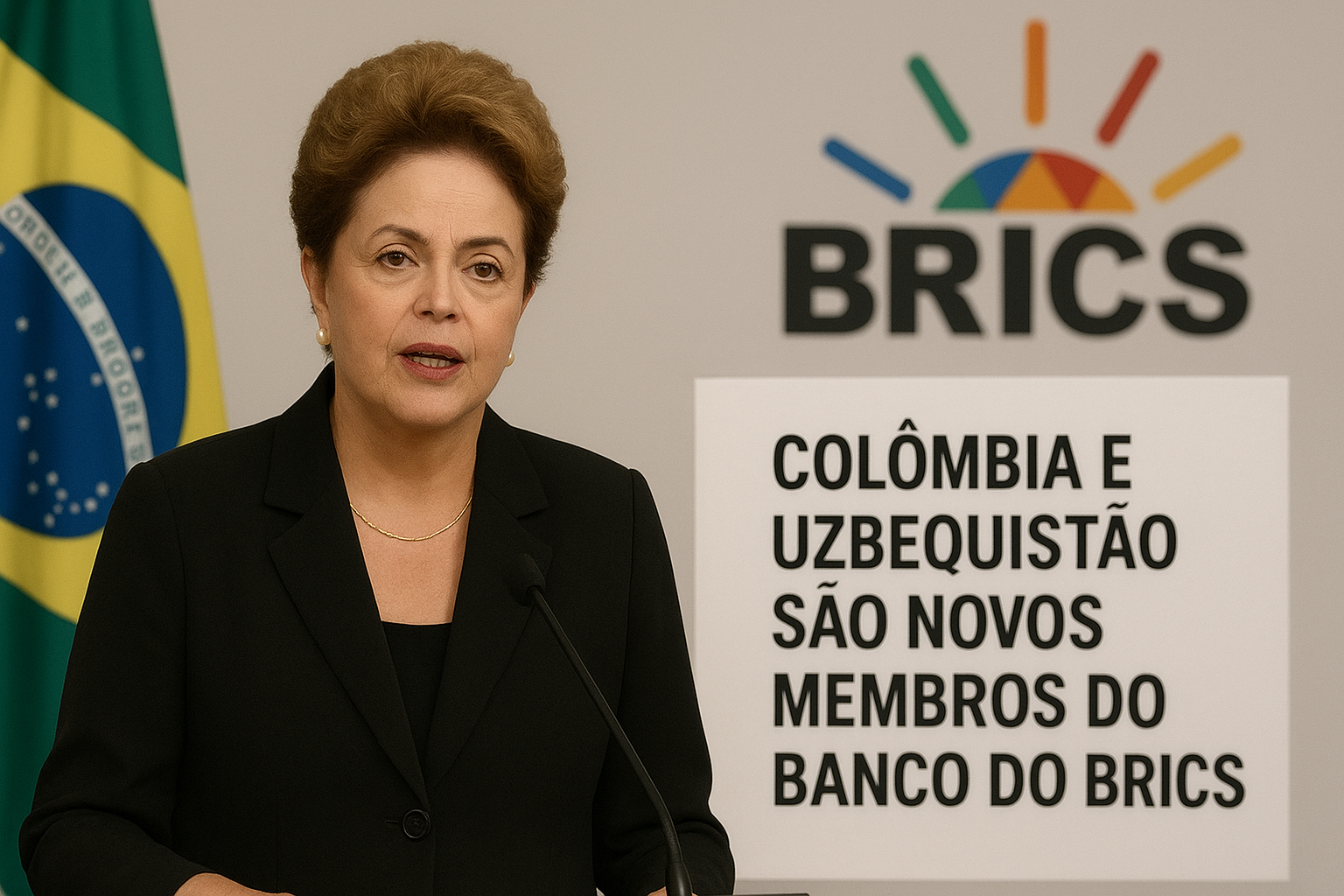 Dilma anuncia Colômbia e Uzbequistão como novos membros do banco do Brics
