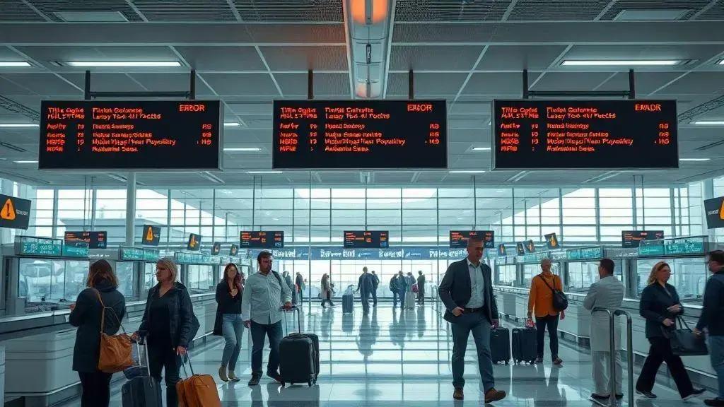 Ataque cibernético paralisa aeroportos europeus e causa cancelamento de voos