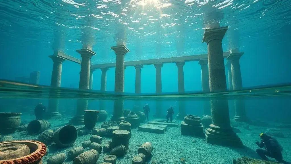 Descoberta de porto submerso aproxima localização do túmulo de Cleópatra