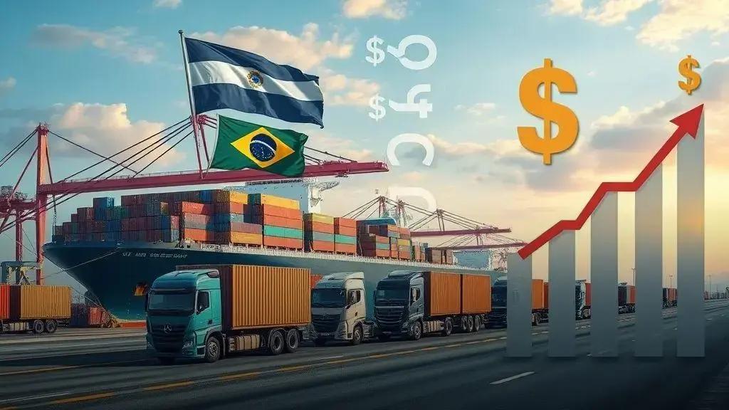 Exportações brasileiras crescem 53% com recuperação econômica da Argentina