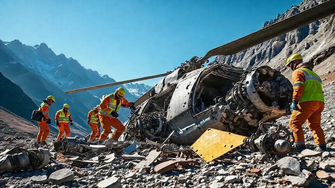 Falha técnica é apontada como causa do acidente do helicóptero Falha técnica é apontada como causa do acidente do helicóptero