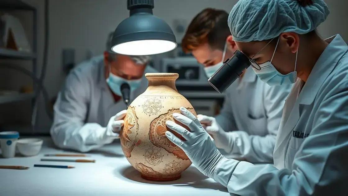 Técnicas de restauração e preservação do artefato histórico Técnicas de restauração e preservação do artefato histórico