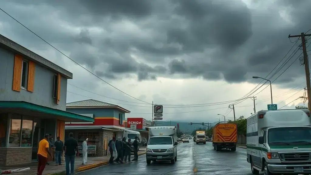 Impactos devastadores na Jamaica e alertas das autoridades Impactos devastadores na Jamaica e alertas das autoridades