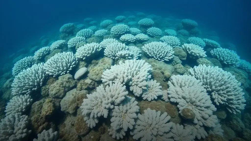 Morte de corais marca primeiro ponto de não-retorno climático do planeta