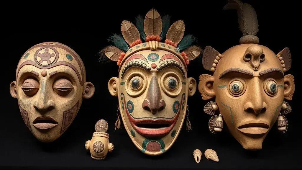 Os materiais e a arte das máscaras funerárias Os materiais e a arte das máscaras funerárias