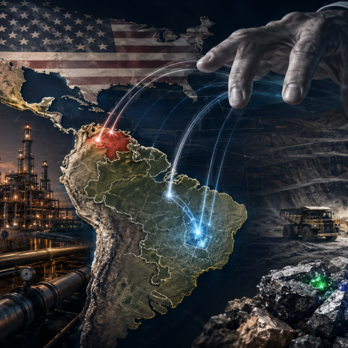Petróleo e terras raras: avanço dos EUA coloca Brasil no centro da disputa por recursos estratégicos