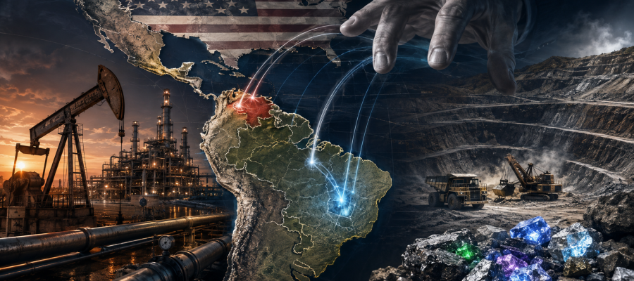 Petróleo e terras raras: avanço dos EUA coloca Brasil no centro da disputa por recursos estratégicos