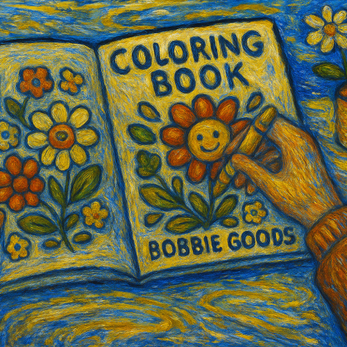 Bobbie Goods: Como livros de colorir se tornam obras de arte inspiradas em Van Gogh