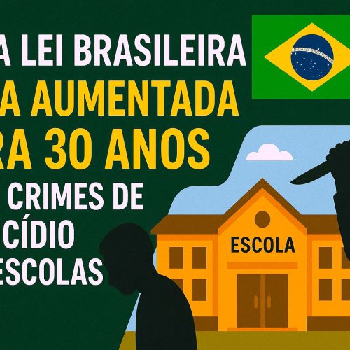 Nova lei aumenta penas para homicídios em escolas para até 30 anos de prisão