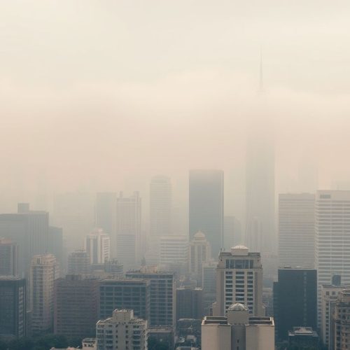 {"prompt":"A significant portion of Americans inhale polluted air, according to a recent report; visualize a bustling urban cityscape shrouded in haze with smog lingering over skyscrapers, emphasizing environmental concerns with muted, somber tones and a focus on air quality issues affecting the population.nnQuase metade dos americanos respira ar poluido, revela relatorio","originalPrompt":"Quase metade dos americanos respira ar poluido, revela relatorio","width":1280,"height":720,"seed":45,"model":"flux","enhance":true,"nologo":true,"negative_prompt":"worst quality, blurry","nofeed":false,"safe":false,"isMature":false,"isChild":false}