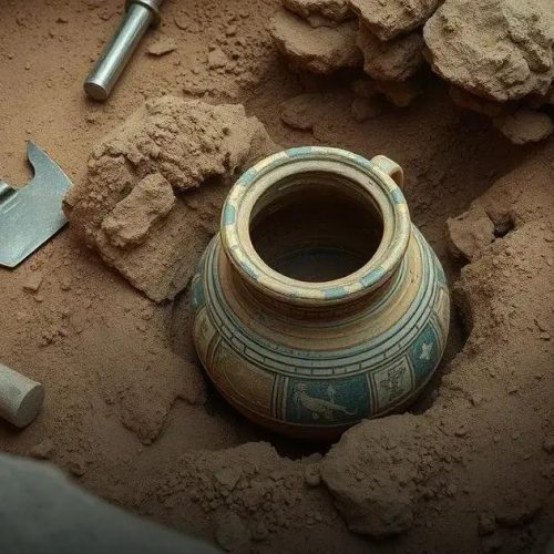 Arqueólogos descobrem primeiro pote romano intacto na Irlanda em sítio da Idade do Ferro