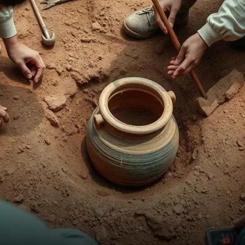 Arqueólogos descobrem primeiro pote romano intacto na Irlanda em sítio da Idade do Ferro