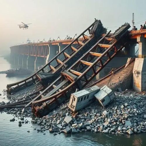 Desabamento de Ponte na China Mata 12 Operários em Obra Ferroviária