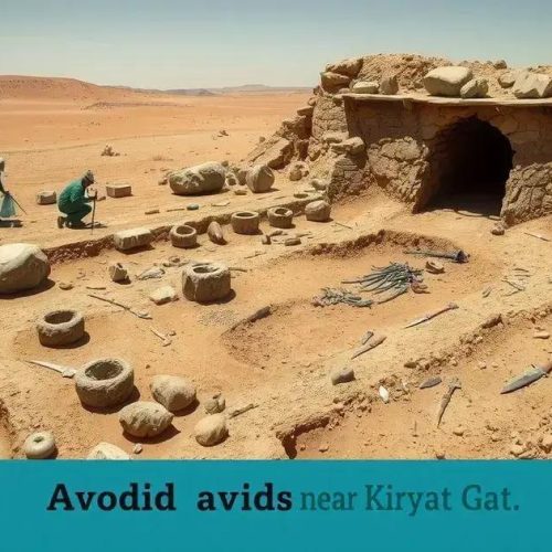 Descoberta de oficina de sílex de 5.500 anos perto de Kiryat Gat