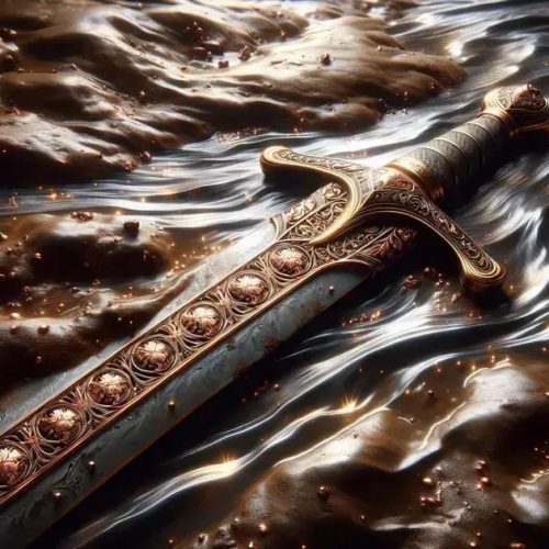 Espada medieval rara com símbolos ritualísticos é descoberta na Holanda