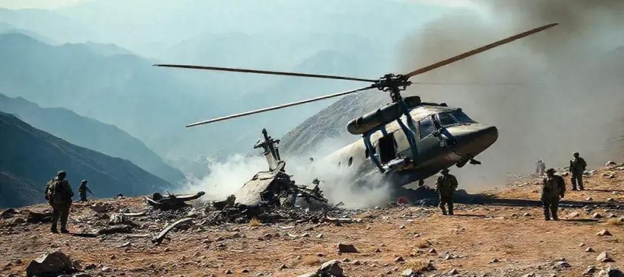 Helicóptero militar cai no Paquistão e deixa 4 mortos; soldado sobrevive ao pular