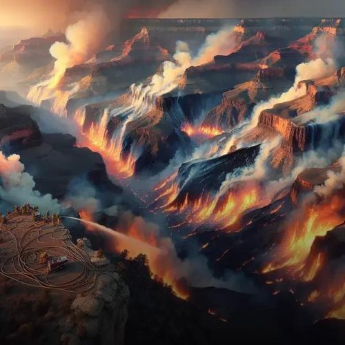Incêndio no Grand Canyon destrói chalés históricos e fecha trilhas