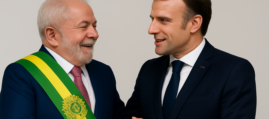 Lula e Macron avançam em diálogo para acordo Mercosul-União Europeia