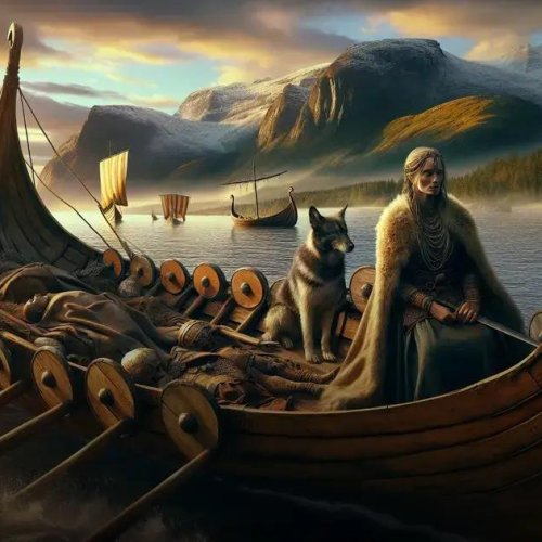 Sepultura Viking de 1.100 anos revela mulher e seu cão em barco funerário